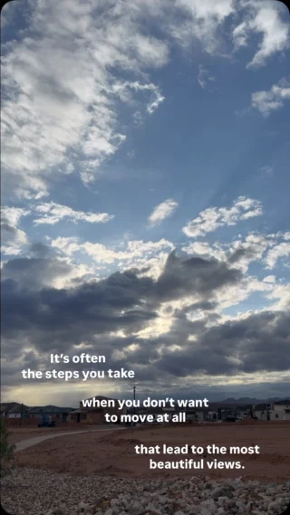 It’s often the steps you take when you don’t want to move at all that lead to the most beautiful views. 🌦️🌤️☀️

This morning, I woke up feeling heavy and unmotivated, but I decided to go on my walk anyway. One side of the sky was thick and gray—just like I felt. But then I noticed a rainbow stretching across the other side, and something in me softened. I felt hope shining through.

It was a quiet reminder that even though I didn’t choose this path—even though it’s been hard to accept—it really is the better one. A path toward my purpose, not someone else’s.

So if you’re facing an anniversary of a hard moment, here’s a gentle reminder: even on the toughest days, there’s still light. Each step forward, even the heavy ones, is a victory. You’re not alone. And God really does know what He’s doing. ☀️