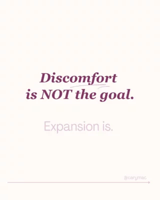 It’s true — you don’t grow by staying stuck in your comfort zone.
But that doesn’t mean you have to live in constant discomfort.

Real growth happens when you stretch your comfort zone —
not escape it.

When you temper yourself to feel safe in more situations,
you don’t just survive life…
You enjoy it.